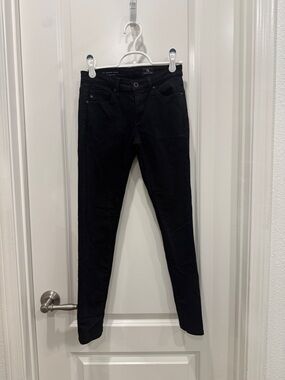 AG Adriano Goldschmied Black Skinny Ankle Jeans